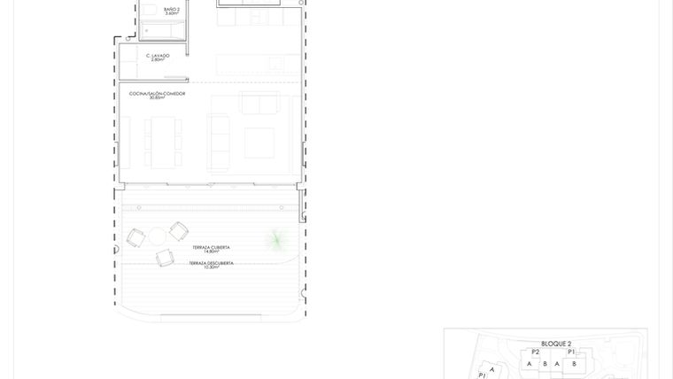 Rzut - Mieszkanie na sprzedaż 2 pokoje o powierzchni 95,71 m² - numer 37.3.2.1B w Idylicc
