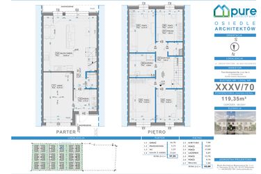 Rzut - Dom na sprzedaż 5 pokoi o powierzchni 119,35 m² - numer 70 w Osiedle Architektów