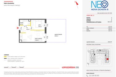 Rzut - Mieszkanie na sprzedaż 2 pokoje o powierzchni 35,12 m² - numer 93 w Neo Nova Ochota 6