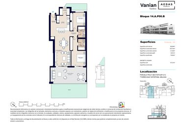 Rzut - Mieszkanie na sprzedaż 2 pokoje o powierzchni 133,7 m² - numer 1 w Vanian Gardens