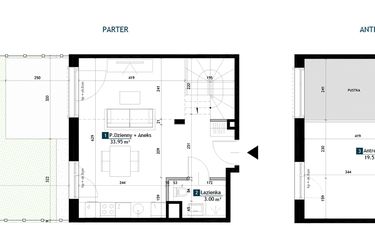 Rzut - Mieszkanie na sprzedaż 1 pokój o powierzchni 56,48 m² - numer AA0003 w Viva Cité 2