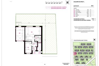 Rzut - Mieszkanie na sprzedaż 2 pokoje o powierzchni 62,4 m² - numer A19-1 w Aleja Kwitnącej Wiśni