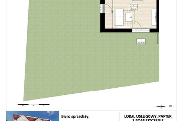 Rzut - Mieszkanie na sprzedaż 1 pokój o powierzchni 27,87 m² - numer B4/0/4 w Montano bud. B4 - apartamenty inwestycyjne