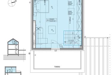 Rzut - Dom na sprzedaż 6 pokoi o powierzchni 152,2 m² - numer 14A w Wille przy Lesie etap III