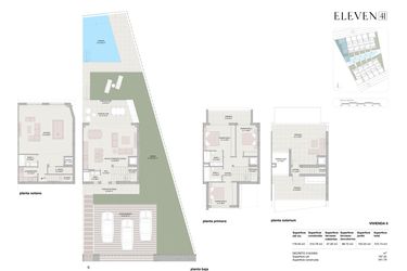 Rzut - Mieszkanie na sprzedaż 3 pokoje o powierzchni 211,12 m² - numer 6 w Eleven 41