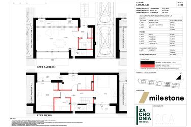 Rzut - Dom na sprzedaż 5 pokoi o powierzchni 112,2 m² - numer 6.B w Zachodnia Wesoła
