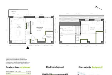 Rzut - Mieszkanie na sprzedaż 4 pokoje o powierzchni 92,46 m² - numer E/035 w Szmaragdowy Park