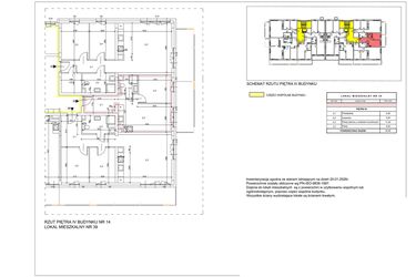 Rzut - Mieszkanie na sprzedaż 2 pokoje o powierzchni 35,8 m² - numer B20 w Lwowska 14