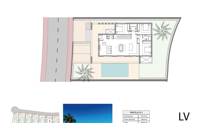 Rzut - Dom na sprzedaż 3 pokoje o powierzchni 144,1 m² - numer 4 w Las Villas