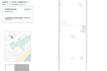 Rzut - Mieszkanie na sprzedaż 1 pokój o powierzchni 107 m² - numer 0A w Allonbay Urban - Villajoyosa
