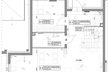 Rzut - Dom na sprzedaż 5 pokoi o powierzchni 121,57 m² - numer 9 w Miasto Ogród 4