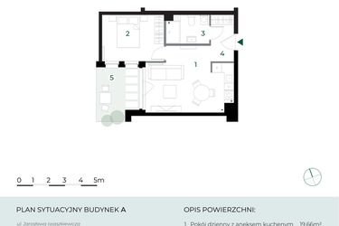 Rzut - Mieszkanie na sprzedaż 2 pokoje o powierzchni 39,35 m² - numer M8 w Park-Wojszyce