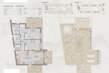 Rzut - Dom na sprzedaż 3 pokoje o powierzchni 78,72 m² - numer A w Domy w Torre-Pacheco - 81397791