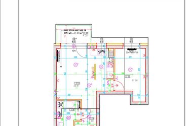 Rzut - Mieszkanie na sprzedaż 2 pokoje o powierzchni 41,82 m² - numer A19 w Osiedle Zuchów