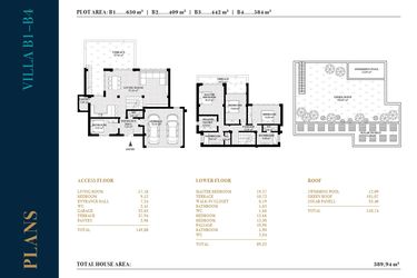 Rzut - Dom na sprzedaż 4 pokoje o powierzchni 389,94 m² - numer 2 w Wille w Altea - 43588380