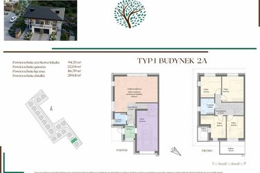 Rzut - Dom na sprzedaż 5 pokoi o powierzchni 116,59 m² - numer 2A w Olechowska Verde