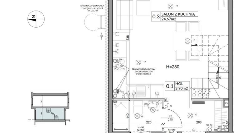 Rzut - Dom na sprzedaż 4 pokoje o powierzchni 74,84 m² - numer 20 w Boska Ksawerowska 2 etap 2