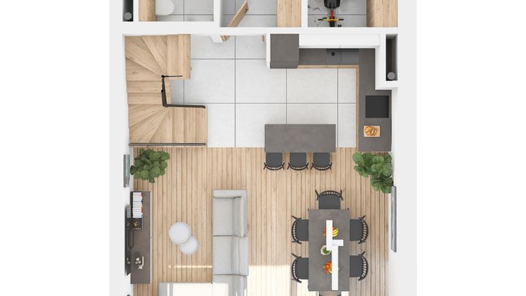 Rzut - Dom na sprzedaż 6 pokoi o powierzchni 149,96 m² - numer Nadzieja 31/1 w Nadzieja 31