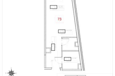 Rzut - Mieszkanie na sprzedaż 1 pokój o powierzchni 31,78 m² - numer A5-5 w Rezydencja Ogród Saski etap I i II