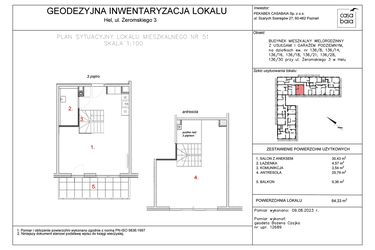 Rzut - Mieszkanie na sprzedaż 1 pokój o powierzchni 64,33 m² - numer M51 w Apartamenty Casa Baia