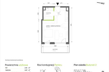 Rzut - Mieszkanie na sprzedaż 1 pokój o powierzchni 31,91 m² - numer 2.0.08 w Aroniowa Vita