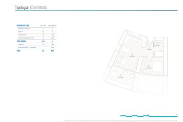 Rzut - Mieszkanie na sprzedaż 1 pokój o powierzchni 84,7 m² - numer 13 w Apartamenty w Benidormie - 66854065