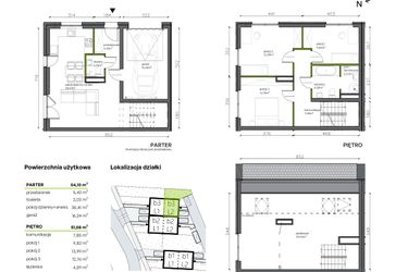 Rzut - Dom na sprzedaż 5 pokoi o powierzchni 138,22 m² - numer b3.L2 w Ogrody Wojszyce