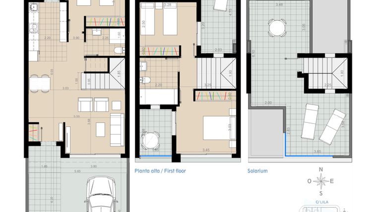 Rzut - Mieszkanie na sprzedaż 3 pokoje o powierzchni 198,82 m² - numer V5.3 w Residencial Nova II