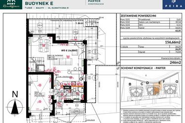 Rzut - Dom na sprzedaż 6 pokoi o powierzchni 156,66 m² - numer 31 E w Domy Klimatyczna