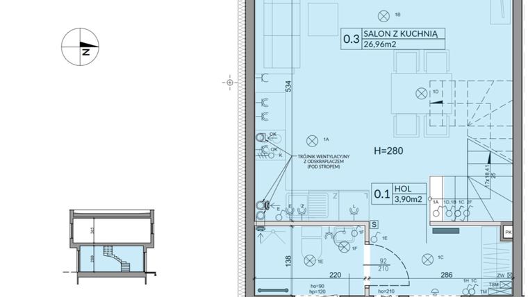 Rzut - Dom na sprzedaż 4 pokoje o powierzchni 74,16 m² - numer 53 w Boska Ksawerowska 2 etap 4