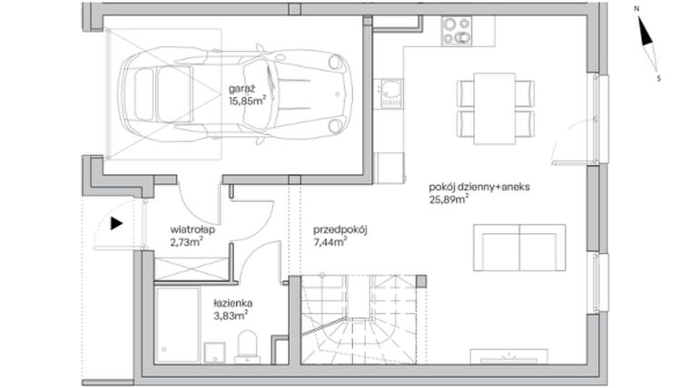 Rzut - Mieszkanie na sprzedaż 5 pokoi o powierzchni 140,39 m² - numer 2/C/L2 w Krzemieniecka Vita