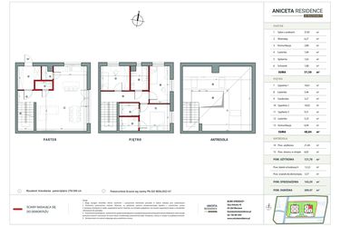 Rzut - Dom na sprzedaż 5 pokoi o powierzchni 143,59 m² - numer D2 w Aniceta Residence