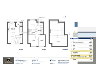 Rzut - Dom na sprzedaż 4 pokoje o powierzchni 85,49 m² - numer 3 w Nova Zabielska 2