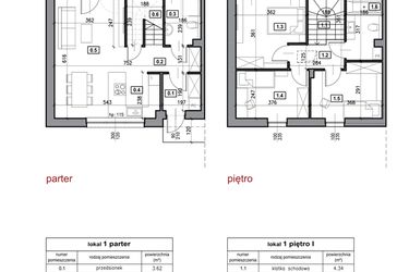 Rzut - Dom na sprzedaż 4 pokoje o powierzchni 84,2 m² - numer 3.1 w Trzcińska 95
