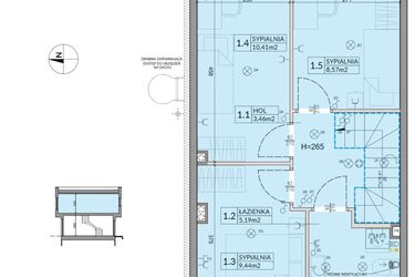 Rzut - Dom na sprzedaż 4 pokoje o powierzchni 74,16 m² - numer 52 w Boska Ksawerowska 2 etap 4