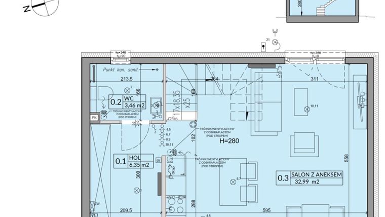 Rzut - Dom na sprzedaż 4 pokoje o powierzchni 86,18 m² - numer 94A w Nova Magdalenka 7 etap VII-VIII