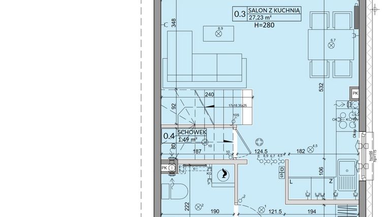 Rzut - Dom na sprzedaż 3 pokoje o powierzchni 75,74 m² - numer 29B w Zielono Mi 2