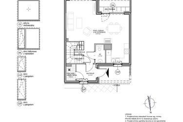 Rzut - Dom na sprzedaż 4 pokoje o powierzchni 109,88 m² - numer B.3.1.2 w Optima VI