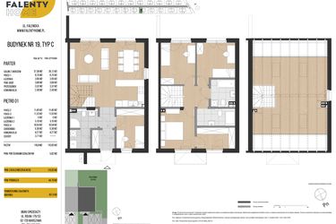 Rzut - Dom na sprzedaż 5 pokoi o powierzchni 116,65 m² - numer 19 w Falenty Home II