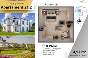 Rzut - Mieszkanie na sprzedaż 3 pokoje o powierzchni 77,98 m² - numer 21.2. w Ogrody Tesoro VI