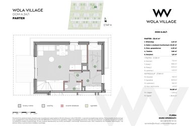 Rzut - Dom na sprzedaż 4 pokoje o powierzchni 94 m² - numer A.3A/1 w Wola Village
