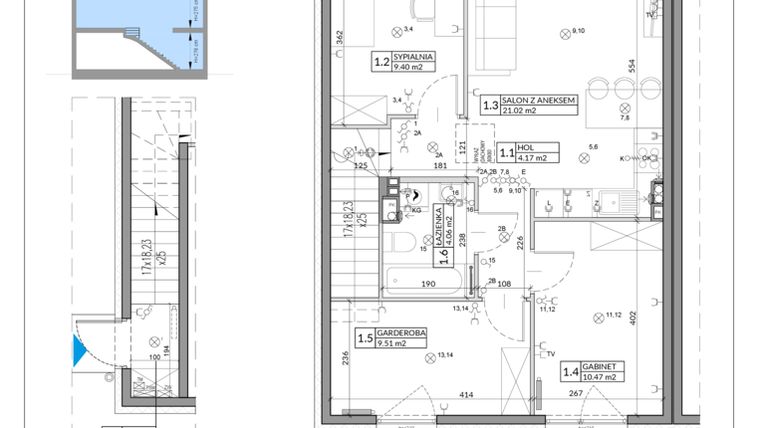 Rzut - Mieszkanie na sprzedaż 4 pokoje o powierzchni 67,46 m² - numer 37B w Domy na Witosa etap 1B