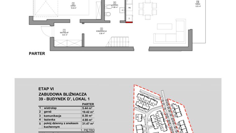 Rzut - Mieszkanie na sprzedaż 4 pokoje o powierzchni 145,53 m² - numer 39D w Nowe Miasto Jagodno Enklawa