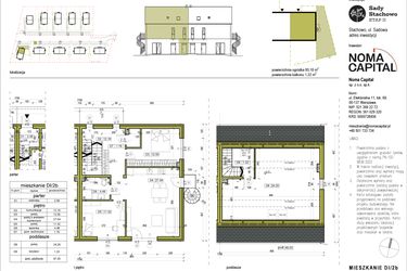 Rzut - Mieszkanie na sprzedaż 5 pokoi o powierzchni 97,34 m² - numer DI.2b w Sady Stachowo etap II