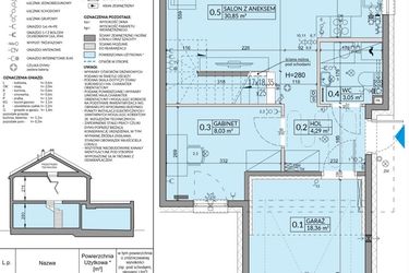 Rzut - Dom na sprzedaż 5 pokoi o powierzchni 114,25 m² - numer 180B w Arkady Walendów etap 5
