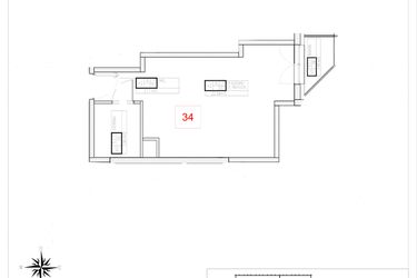 Rzut - Mieszkanie na sprzedaż 1 pokój o powierzchni 29,01 m² - numer A2-17 w Rezydencja Ogród Saski etap I i II