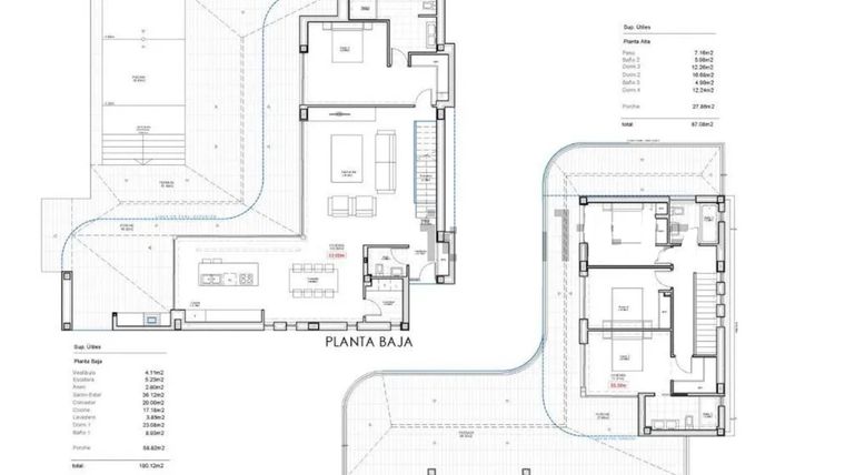 Rzut - Dom na sprzedaż 4 pokoje o powierzchni 310 m² - numer 509 w Willa w Teulada - 86834398