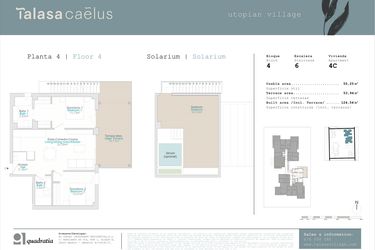 Rzut - Mieszkanie na sprzedaż 2 pokoje o powierzchni 90,5 m² - numer B4-4C w Talasa Caleus II