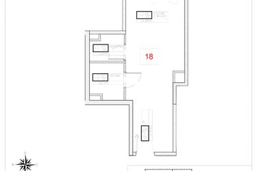 Rzut - Mieszkanie na sprzedaż 1 pokój o powierzchni 30,6 m² - numer A2-1 w Rezydencja Ogród Saski etap I i II