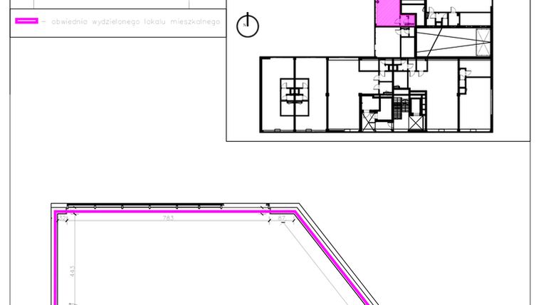 Rzut - Lokal użytkowy na sprzedaż 1 pokój o powierzchni 98,3 m² - numer 1.C.7 w Nowe Miasto Polesie etap IIIa